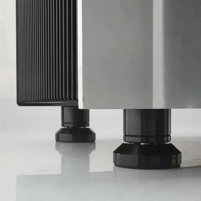 Alt view image 3 of 3 - Speaker Shock Absorber Lead Alloy Adjustable Tray Pad Speaker Stand Isolation Feet Spike 65X 53Mm