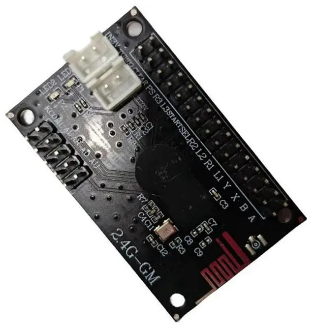 Alt view image 4 of 7 - 2.4G Wireless 2 Players Arcade USB Arcade Zero Delay Joystick Encoder PCB Board For Diy Arcade Game Console Parts