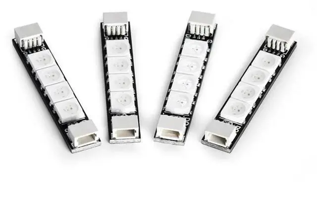 Alt view image 3 of 4 - 4PCS Programmable 2812 Arm LED Light Armlight 5V RGB For RC FPV Racing Freestyle Whoop Drone Quadcopter Runcam