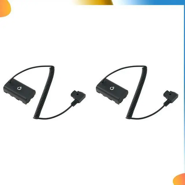 Alt view image 2 of 4 - 2X Power Adapter Cable For D-Tap Connector To NP-F Dummy For NP F550 F570 F770 NP F970