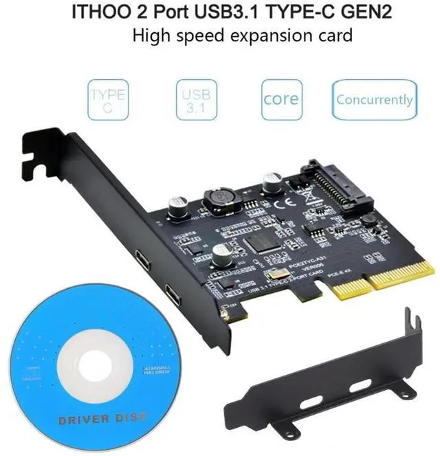 Main image of 10Gb USB 3.1 to Dual Type-C Expansion Card PCI-E 4X to USB 3.1 USB Adapter