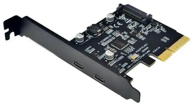 Alt view image 3 of 4 - 10Gb USB 3.1 to Dual Type-C Expansion Card PCI-E 4X to USB 3.1 USB Adapter