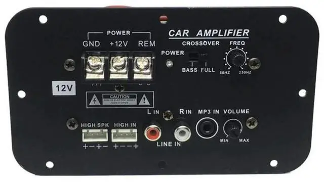 Alt view image 3 of 4 - Car Subwoofer Amplifier Board, 500W Subwoofer High Power Hifi Bass Amplifier Board DC 12V