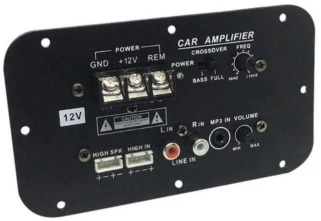 Alt view image 4 of 4 - Car Subwoofer Amplifier Board, 500W Subwoofer High Power Hifi Bass Amplifier Board DC 12V