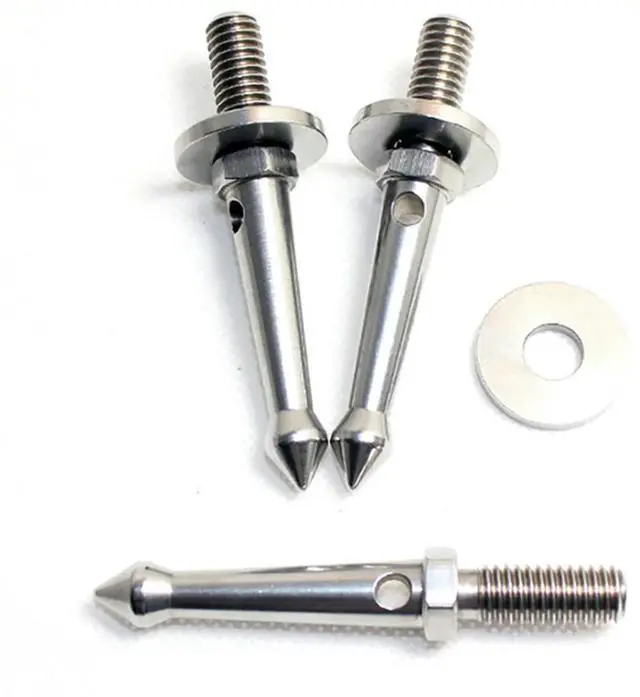 Alt view image 3 of 3 - 6Pcs Stainless 3/8 Inch Tripod Foot Spikes For Softer Looser Terrain Spikes For Gitzo/Manfrotto/Siri/Benro, Etc.Tr