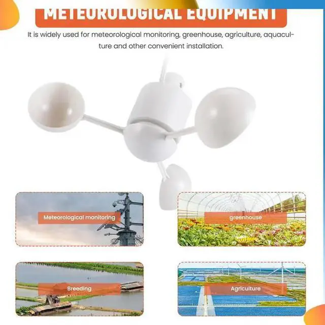 Alt view image 2 of 7 - WH-SP-WS01 Anemometer Wind Speed Measuring Instrument Wind Speed Sensor Meteorological Instrument For Misol Anemometer