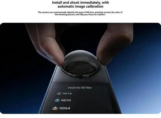 Alt view image 2 of 3 - Cinematic Motion Blur For Insta 360 X5 Accessories For X5 ND Filters ND32/ND64/ND16 Tempered Glass Filters