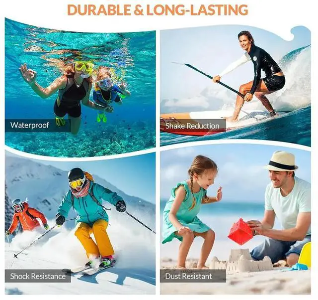 Alt view image 2 of 3 - 4K Underwater Camera 33 FT Waterproof Camera with Dual Screens Selfie 48MP Autofocus Digital Camera for Snorkeling Rich