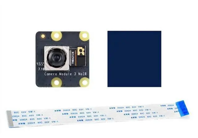 Alt view image 2 of 3 - For Raspberry Pi 4B/3B+ /3A+ /3B/2B/B+ /A+ Compatible Camera Module 3 Wide Noir IMX708 11.9MP 75° Field Angle