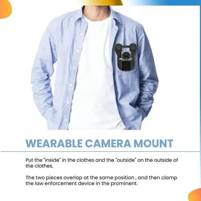 Alt view image 4 of 7 - Body Camera Magnetic Mount, Universal Magnetic Mount Holder, For Universal All Brand Wearable Law Body Cams