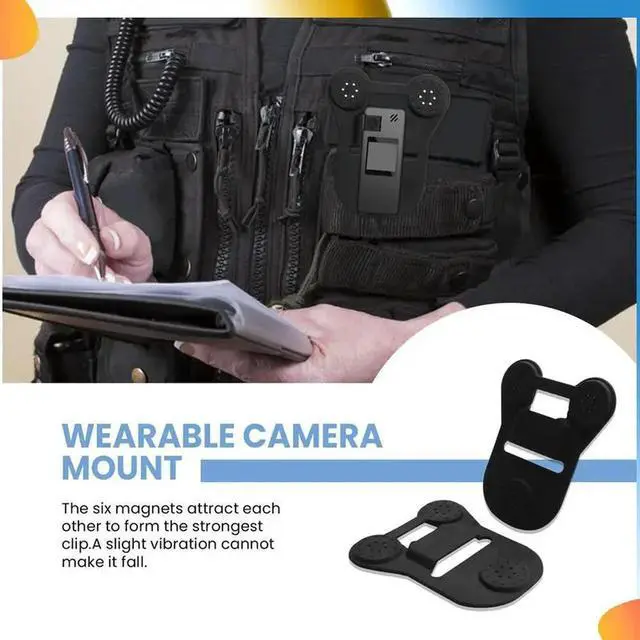 Alt view image 3 of 7 - Body Camera Magnetic Mount, Universal Magnetic Mount Holder, For Universal All Brand Wearable Law Body Cams