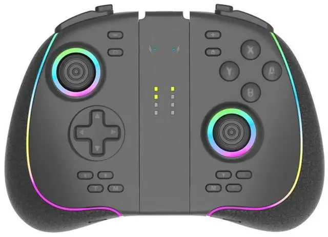 Alt view image 3 of 3 - Wireless Joy-Pad Game Controller With Programmable RGB Lights 6-Axis Gyro Turbo Vibration For Switch/OLED Lite