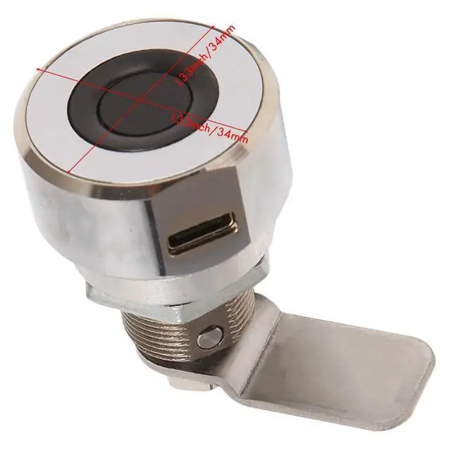 Alt view image 4 of 7 - Fingerprint Drawer Lock l Furniture File Cabinet Shoe Cabinet Letter Box Safe Lock Fingerprint Drawer Lock
