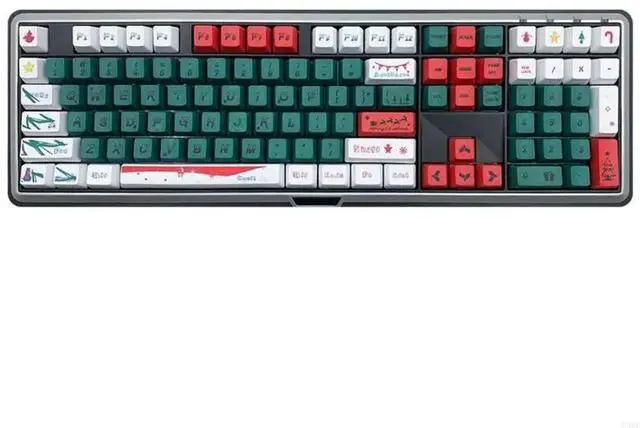 Main image of Christmas Theme 123 Keys OEM Keycap Mechanical Keyboard Keycaps For MX Switches Keys Caps for Holiday