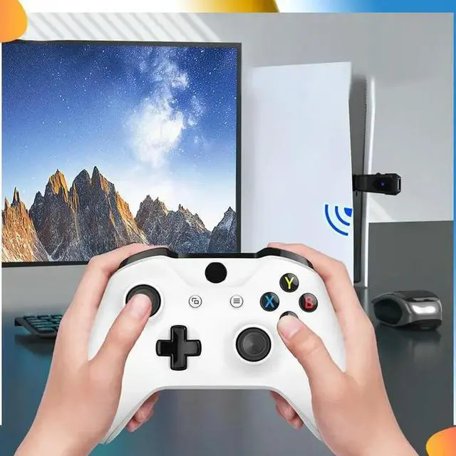 Alt view image 2 of 4 - Wireless USB Converter For PS5 PS4 PS3 Switch OLED Bluetooth Gamepad Game Controller Adapter Wired Controller Adapter