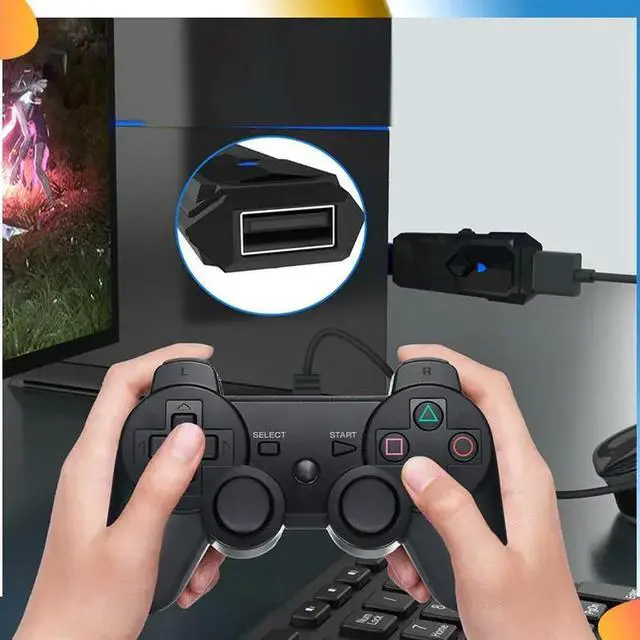 Alt view image 3 of 4 - Wireless USB Converter For PS5 PS4 PS3 Switch OLED Bluetooth Gamepad Game Controller Adapter Wired Controller Adapter