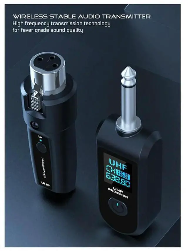 Alt view image 2 of 4 - Wireless Microphone UHF Wireless XLR Transmitter And Receiver For Dynamic Microphones Audio Mixers PA Systems