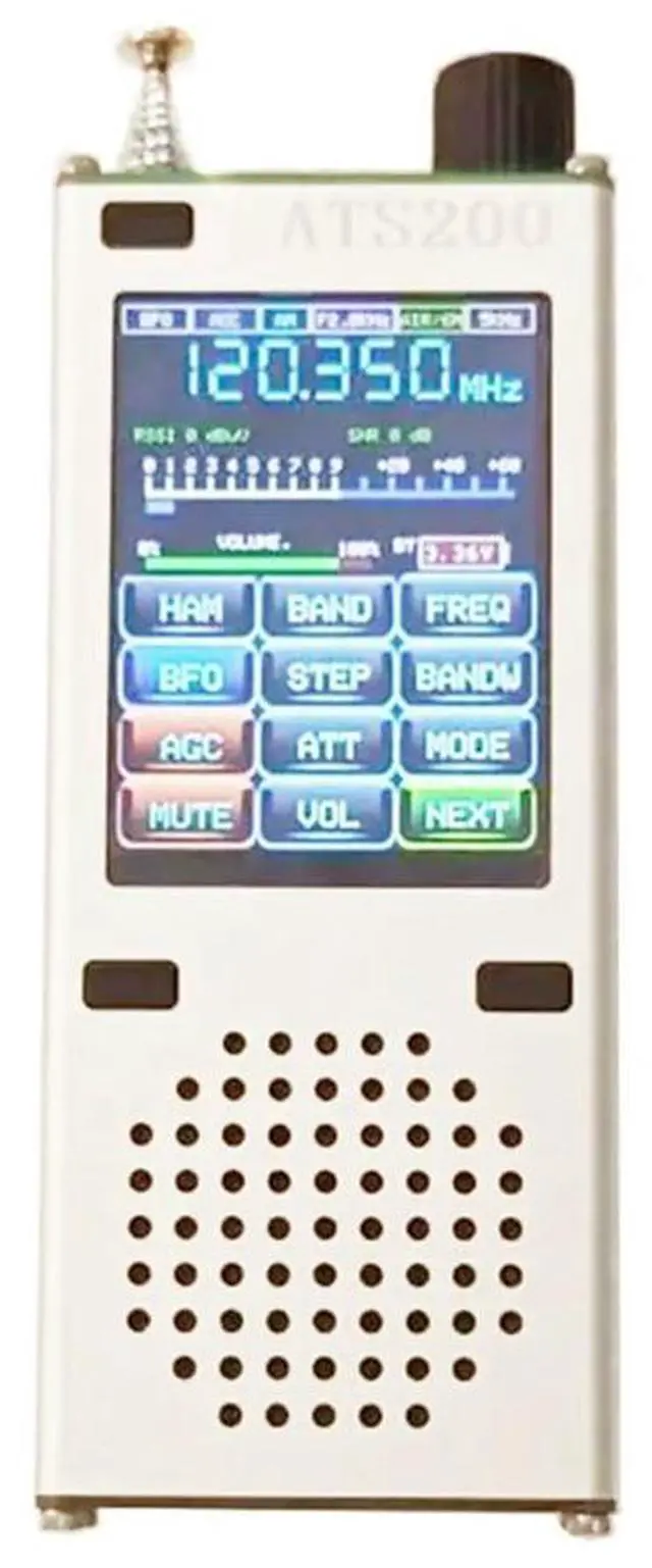 Alt view image 3 of 3 - ATS200 Full Band Radio SI4732+ESP32+Bluetooth+2.4 Inch Touch Display FM AM LSB Multi-Mode Radio Rich