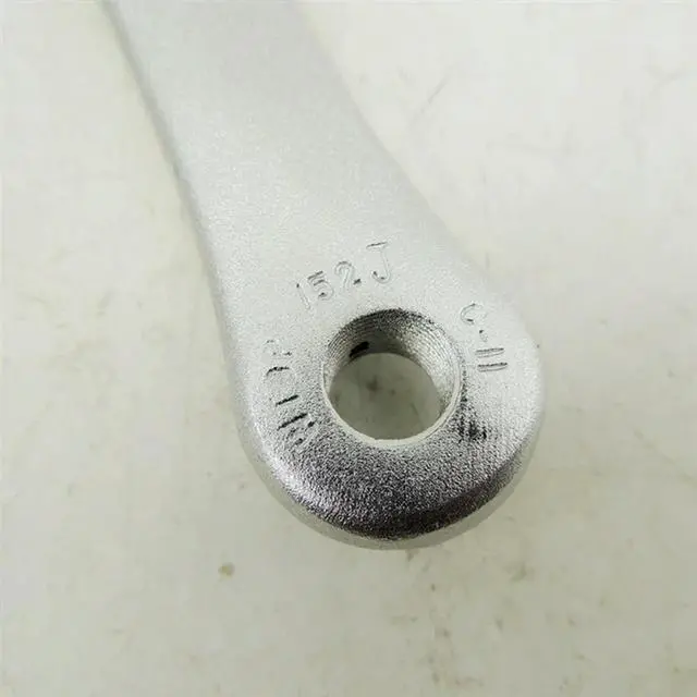 Alt view image 2 of 4 - For Single Speed Square Hole Crankset For Mountain Bikes- For Single Chainring Crankset Bicycle Crank 46T 152MM Chainring