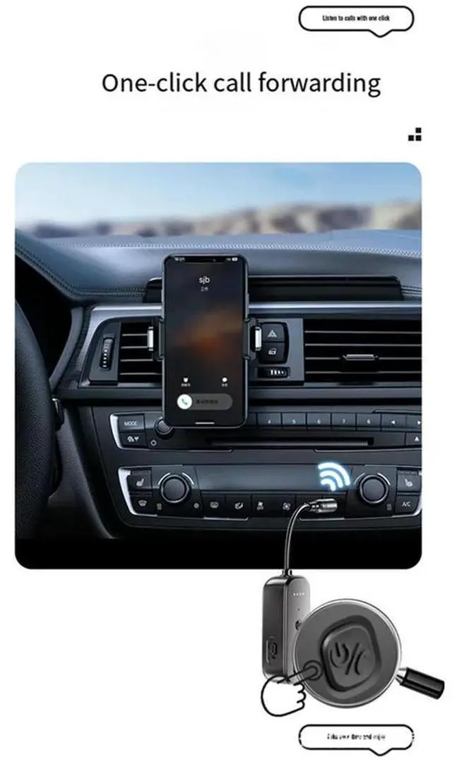 Alt view image 3 of 7 - Wireless Adapter 3.5MM AUX Hifi Stereo Music Bluetooth 5.3 Audio Transmitter Receiver With Mic For Car Airplane TV