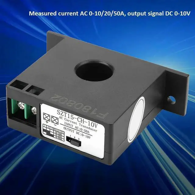 Main image of 3X SZT15-CH-10V AC Current Transmitter Current Mutual Inductor AC 0-50A To DC 0-10V