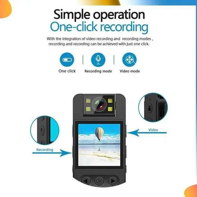 Alt view image 2 of 4 - Law Enforcement Recorder Mini DV 1080P High Definition Infrared Sports Camera Outdoor Mobile Mini Camera