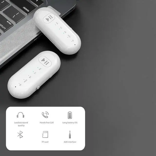 Alt view image 4 of 4 - Bluetooth 5.3 Receiver For Car, Bluetooth Transmitter Receiver With LED Display, Audio Receiver For PC Old Speaker/Phone