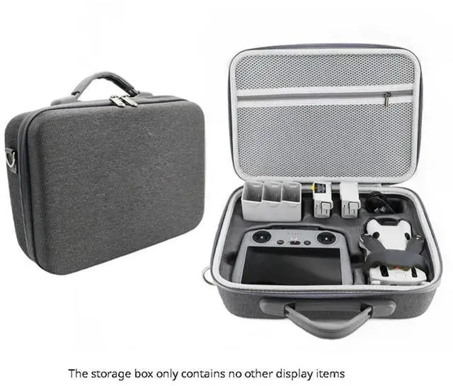 Alt view image 4 of 4 - Carrying Case For Mini 4 Pro Drone Bod Remote Controller Protective Bag Hanbag Box Portable Travel Bag