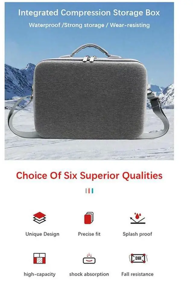 Alt view image 2 of 4 - Carrying Case For Mini 4 Pro Drone Bod Remote Controller Protective Bag Hanbag Box Portable Travel Bag