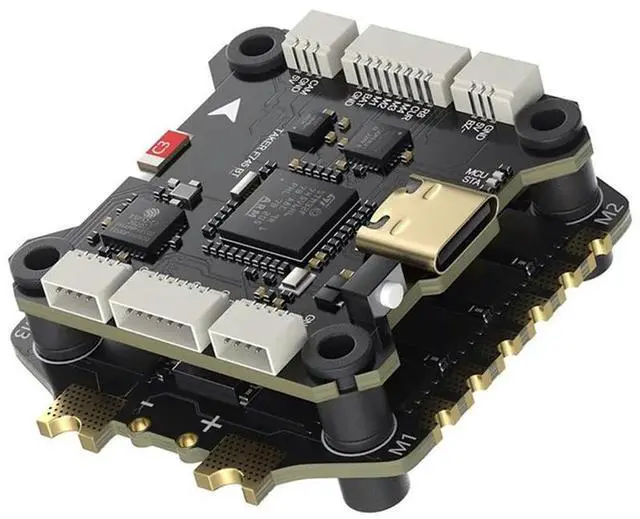 Main image of For RC FPV Drone Compatible TAKER F745 BT 8Bit 60A FPV Stack 60A 4-In-1 ESC With Dual Gyroscope 512MB Black Box 30.5X3
