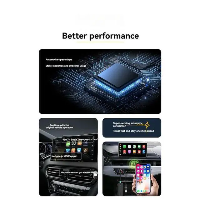 Alt view image 2 of 7 - Carplay Wireless Adapter Converts Wired To Wireless Carplay Dongle Plug Play Wireless Adapter Connect For