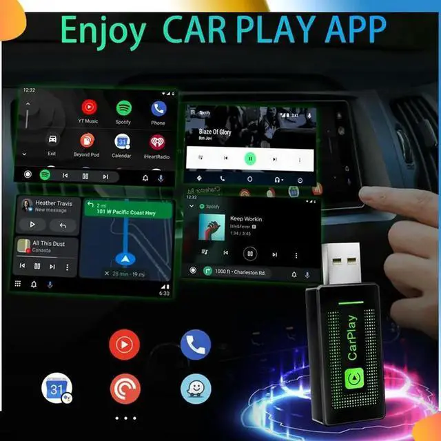 Alt view image 4 of 4 - Wireless Carplay Adapter For IOS, Upgrade USB Carplay Wireless Stick, Plug & Play, Small Carplay Dongle Mini Carplay