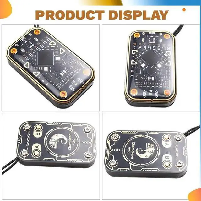 Alt view image 3 of 4 - Chameleon Ultra V2.0 RFID Chip Reader Card Emulator+UID Keychain 125Khz 13.56Mhz Card Decode NFC Duplicator