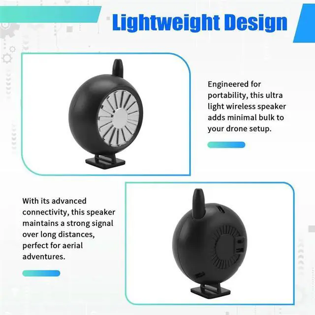 Main image of Ultra Light Wireless Speaker Shouting Device Distance Remote Loudspeaker Universal Drone Accessories