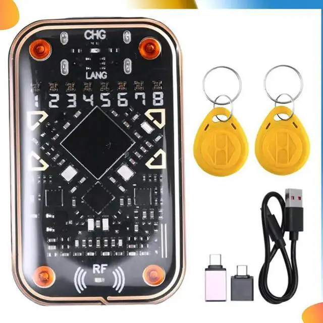 Alt view image 3 of 4 - Chameleon Ultra V2.0 Card Emulator+2X5200 Keychain RFID Chip Reader 125K 13.56M Card Decode NFC Duplicator