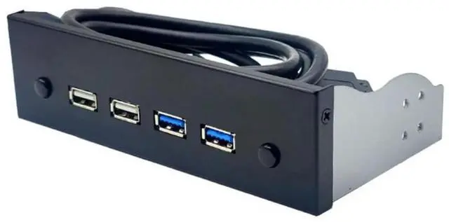 Main image of Multifunctional 5.25" Media Dashboard USB Front Panel for PC Desktop 5.25" CD-ROM Bay USB3.0/2.0 19Pin 9Pin
