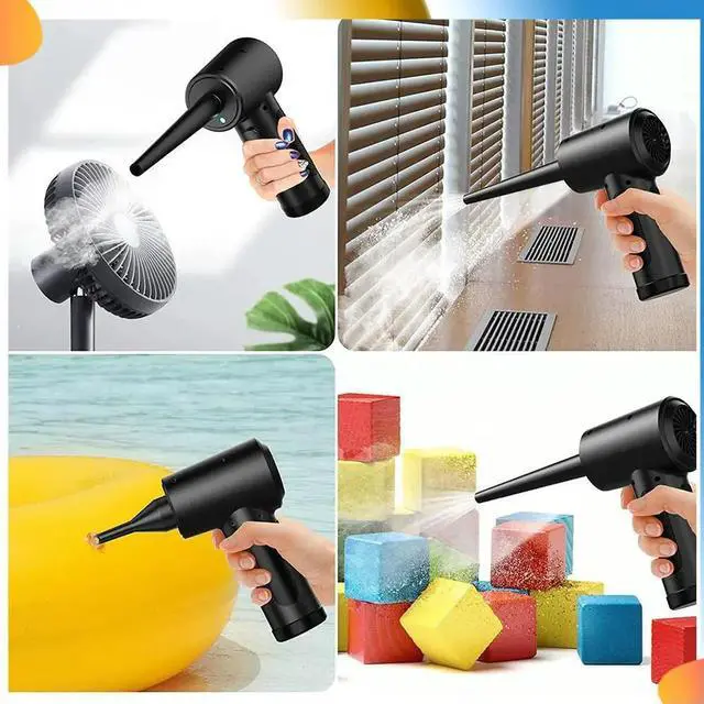 Alt view image 3 of 4 - Cordless Air Duster,Multi-Use Portable Replaces Compressed Air Cans, Powerful 51000RPM,Air Duster For Computer, Laptop