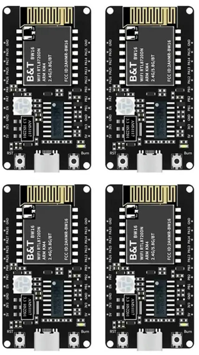Main image of 4X BW16-Kit Development Board RTL8720DN Dual-Band Wi-Fi Low-Power Bluetooth BLE Module Type-C Interface