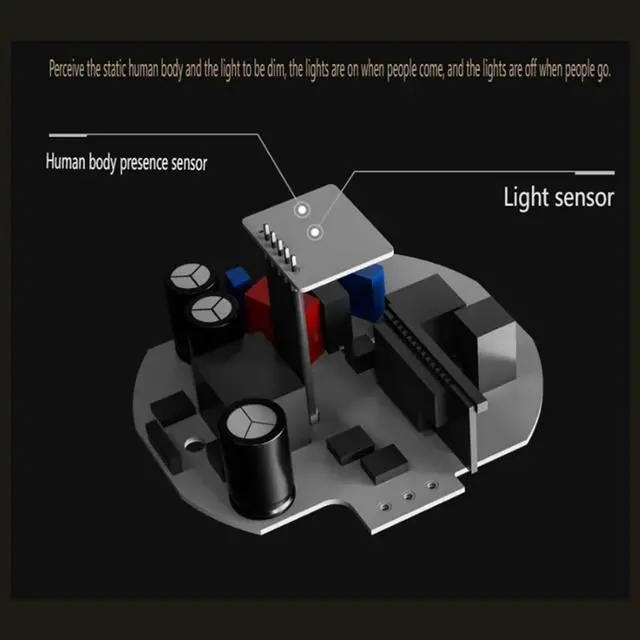 Alt view image 4 of 4 - X8R Bluetooth Mesh Human Body Presence Downlight Spotlight Adjustable Brightness Color Temperature 2.0