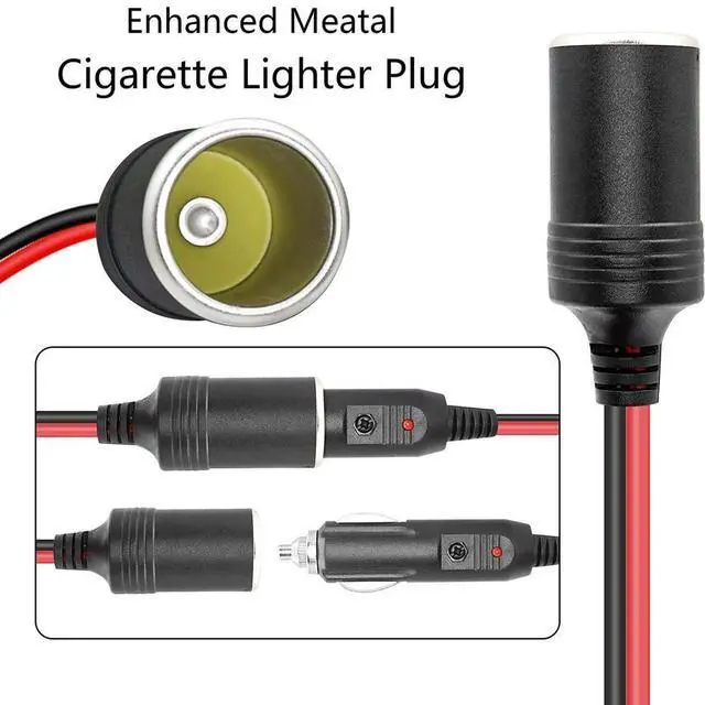 Alt view image 4 of 4 - Car Cigarette Lighter Female to XT60 Female Auto Truck Portable Power Station Solar Panel Generato Power 12V/24V 14AWG Cable