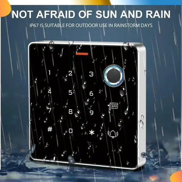 Alt view image 2 of 4 - RFID Card Proximity Card Access Control Keypad Fingerprint Reader Waterproof For Hotel Office Factory Apartment