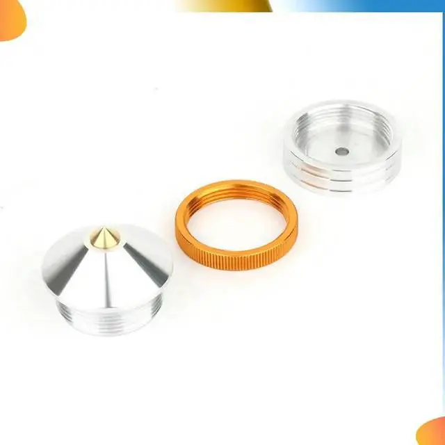 Alt view image 3 of 4 - 4Pcs Speaker Stand Feet Pad l Spikes Cone Floor Foot Nail For Loudspeakers Shoes Spike Shock Silver