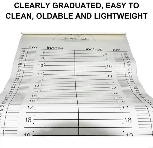 Main image of Infant Growth Tracking Mat, Baby Infantometer Height Ruler, Foldable Height Ruler for Infants Height Measuring, Home Use