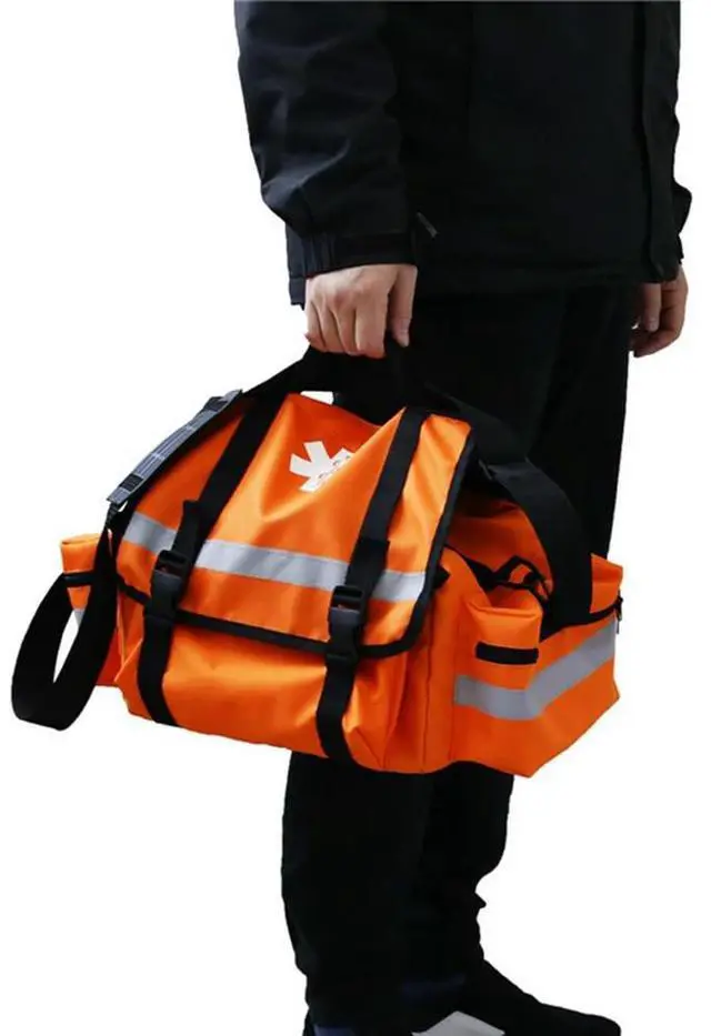 Alt view image 4 of 4 - Empty First Aid Kits Medical Emergency Camping Bags Survival Kit Self Defense Complete Professional Nursing Large Set Bag