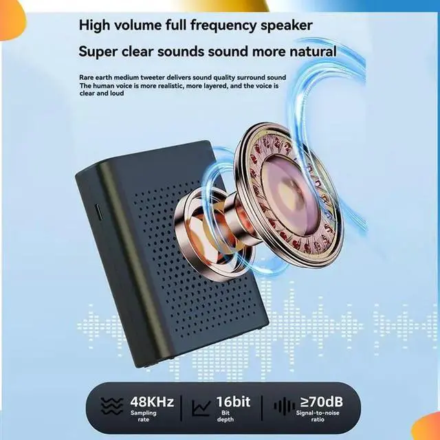 Alt view image 4 of 7 - Wireless Voice Amplifier Portable Voice Amplifier Forteacher, Streaming,Classroom, Meeting