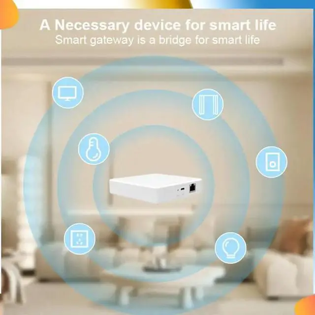 Main image of 1 Piece Tuya Matter Thread Hub Zigbee Home Bridge Matter Gateway Hub Siri Voice Control Plastic For Google Alexa Home