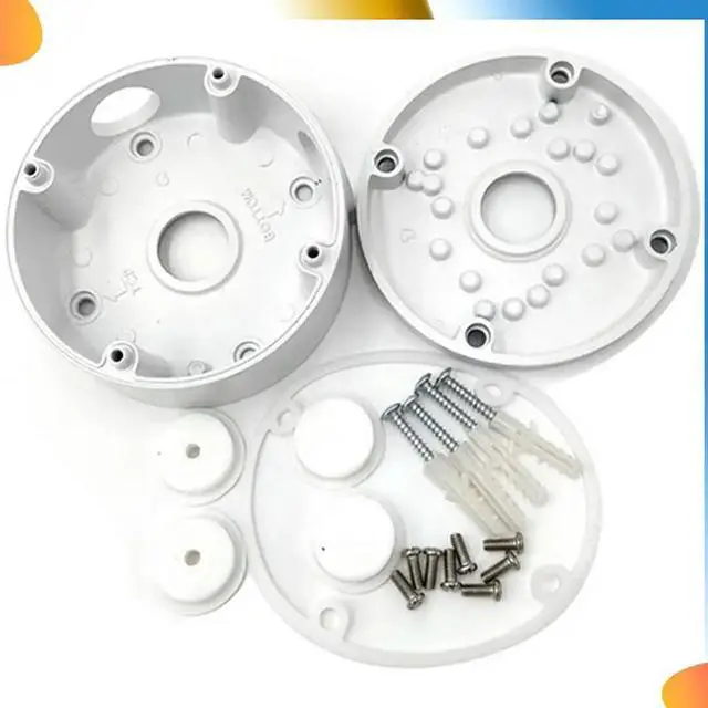 Main image of 8X Universal Security Camera Junction Box Mount Bracket,Outdoor Use Waterproof Wall Ceiling Mount Cable Base Boxes