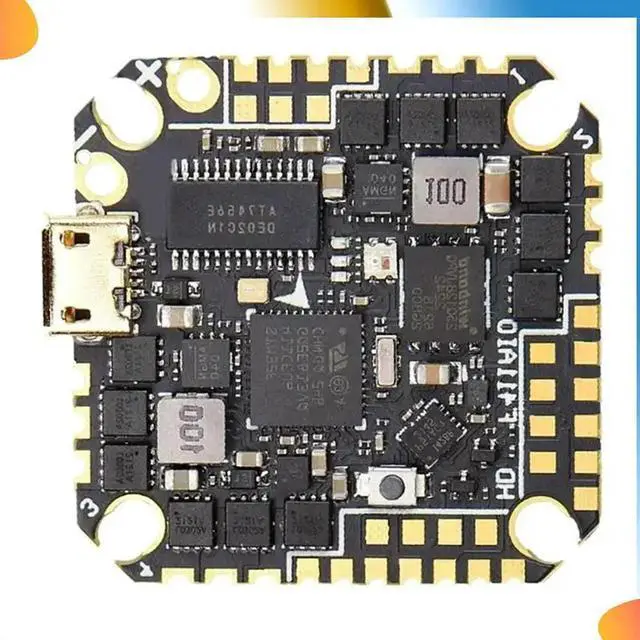 Alt view image 2 of 4 - GHF411 AIO-HD 40A F411 ICM42688P Flight Controller BLHELIS 40A 4In1 ESC 3-6S Forfpv Toothpick Ducted Drones DIY Parts