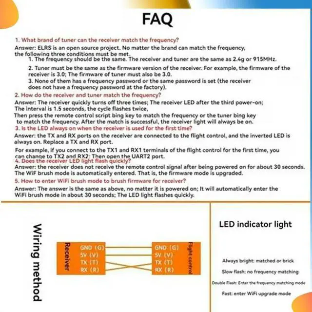 Alt view image 2 of 7 - 6PCS ELRS Receiver 2.4Ghz NANO Expresslrs Receiver CRSF With T-Type Antenna For RC FPV Traversing Drones Parts