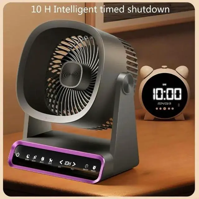 Alt view image 3 of 4 - USB Small Desk Fan, 120 Speeds Quiet Portable Desktop Table Fan,330° Adjustment Personals Fan Low Noise